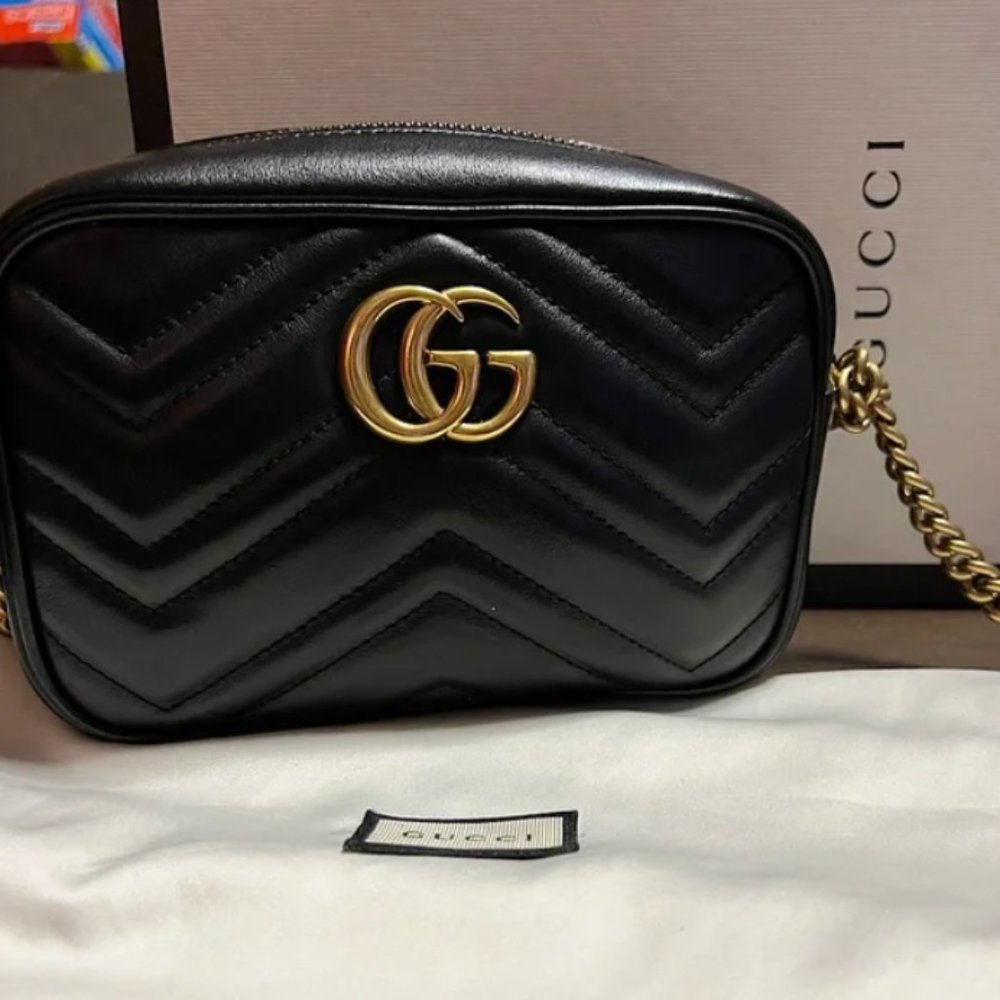 Gucci -Authentic bag- GG Marmont mini shoulder bag- used